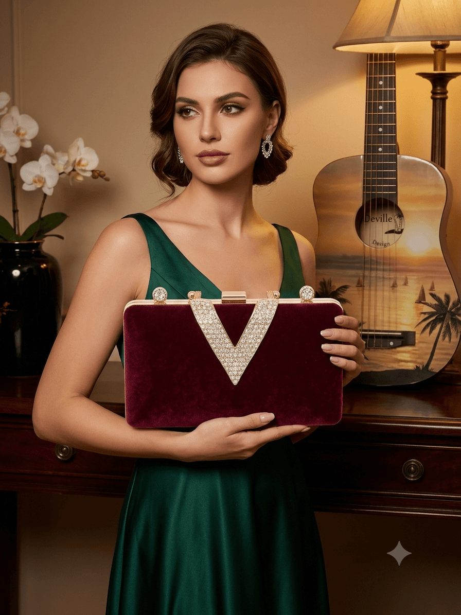 Majestic Maroon Velvet Embroidered Tunic 2